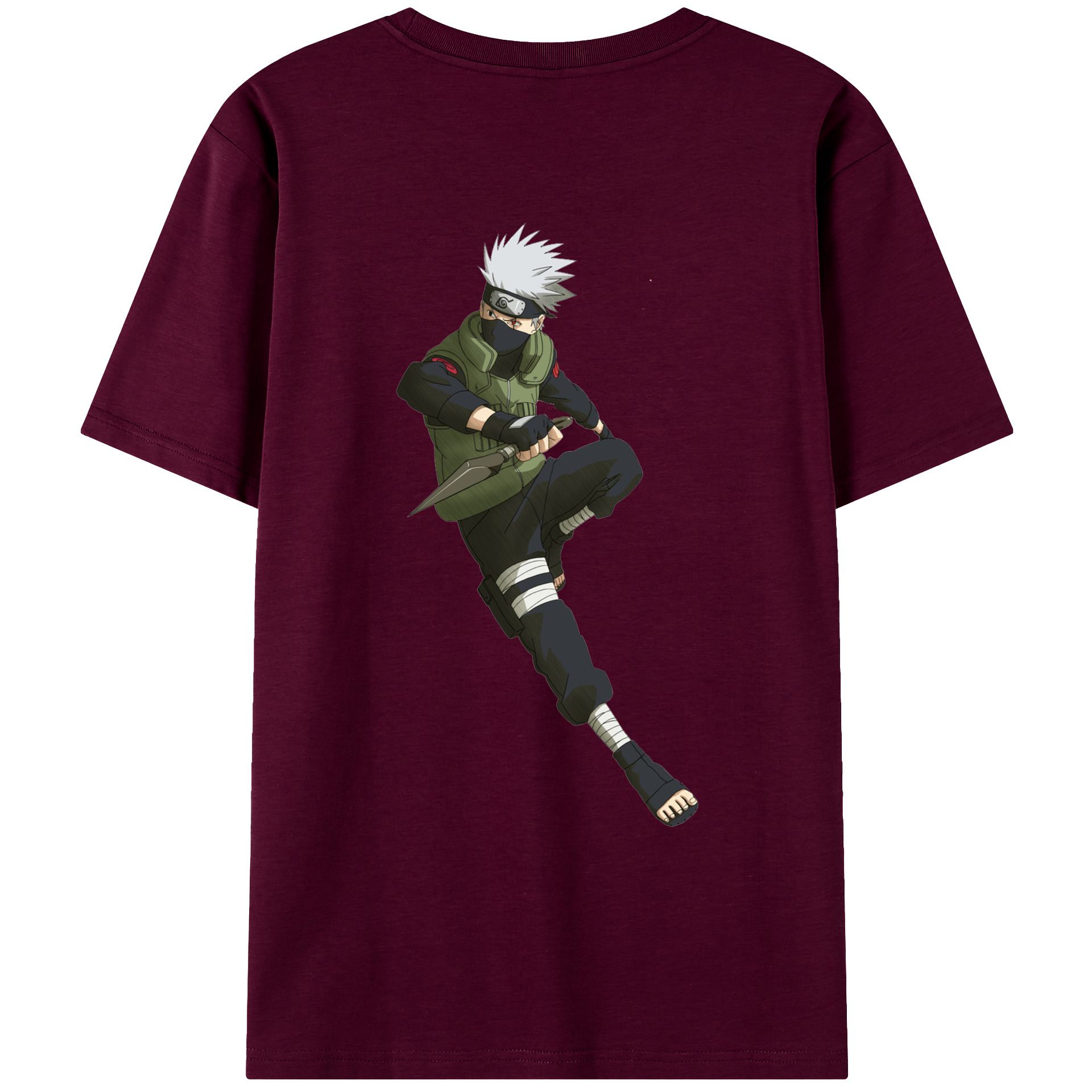 （画像用） NARUTO -ナルト- はたけ カカシ Hatake Kakashi レディース半袖Tシャツ(バックプリント)